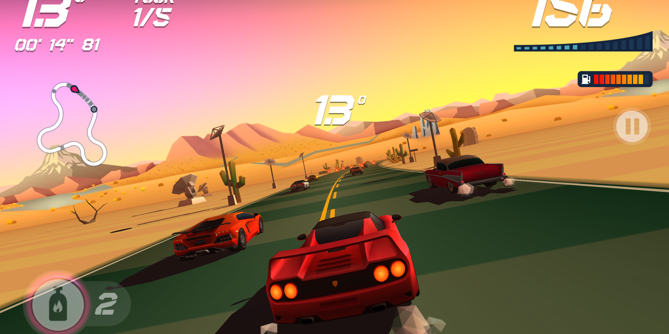 Horizon Chase – 52 Mappy itinèreraire