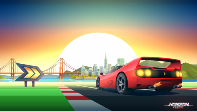 Horizon Chase Title Screen